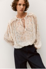 Ruffle-Trimmed Blouse