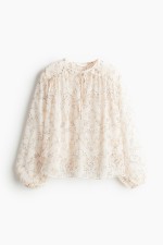 Ruffle-Trimmed Blouse