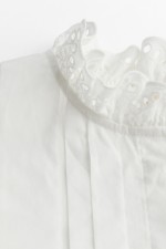 Cotton Blouse with Pintucks