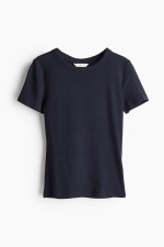 Ribbed Modal-blend T-shirt